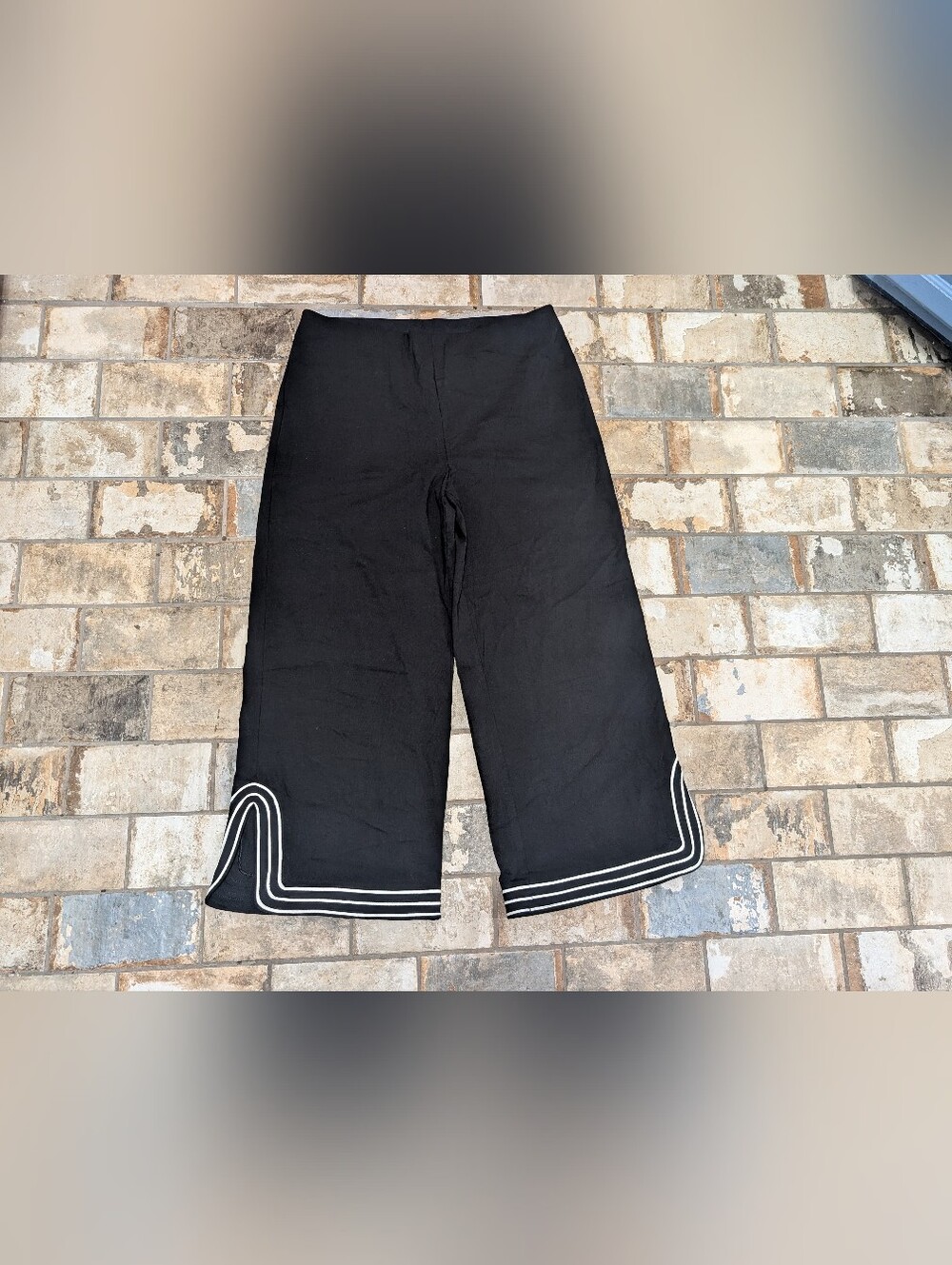NWT Chico's So Slimming Juliet Artisanal Wide-Leg Cropped Pants Size 2 (US 12)